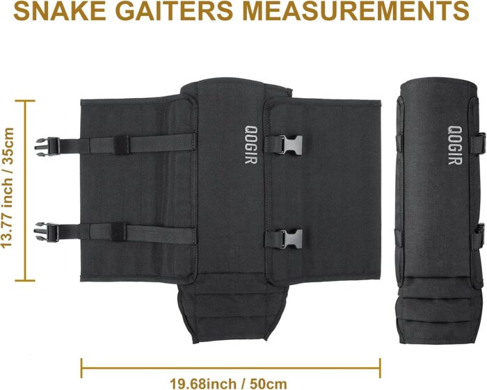 Leg Gaiters Hunting Gaiters, Adjustable Snow Boot Gaiters, Waterproof Snake Gaiters for Hiking Walking Skiing - Image 3