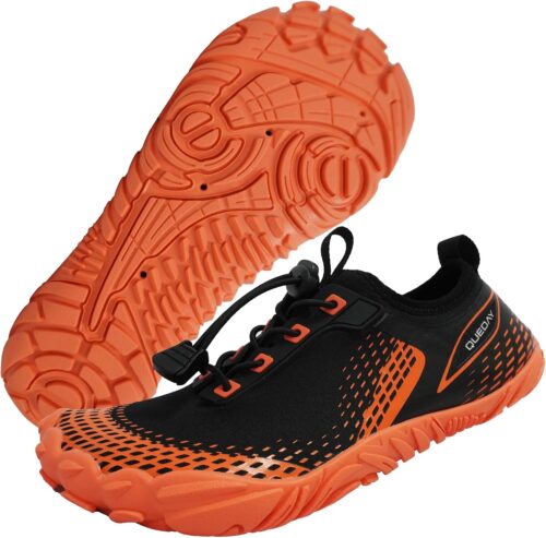 Queday Water Shoes for Women Men Quick Dry Barefoot Shoes Athletic Lightweight Sports Aqua Socks Outdoor Swim Fishing Hiking Diving Surf Walking Kayaking