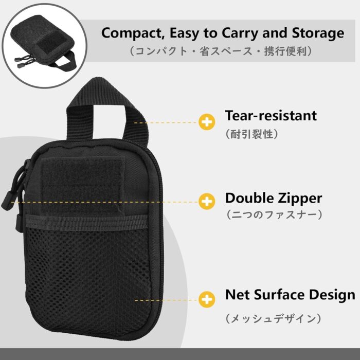 JEELAD Molle Pouches Tactical Pouches EDC Tool Bag Hanging Waist Bag Military Carry Accessory Belt Utility Pouch - Image 4