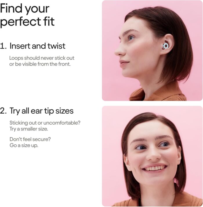 Loop Quiet 2 Ear Plugs Ultra-Comfy Reusable Noise-Reducing Earplugs for Sleep, Deep Focus, Travel, Sensitivity | Flexible Hearing Protection | Customizable Fit | 24dB (SNR) Noise Reduction - Image 7