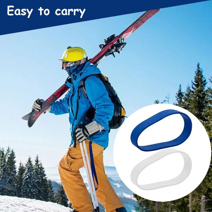 16 Pack SIK Rubber Bands 3 Inch Blue Ski Binding Brake Retainer Bands for Winter Ski Sports Accessories - Image 6