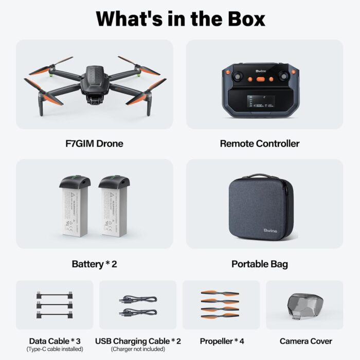Bwine F7GIM Pro Drone with 6K UHD Camera and 3-Axis Brushless Gimbal, GPS Smart Control for Adults and Beginner, Plus 70Mins Flight Time, 10000Ft FPV Digital Transmission and TOF Safety Support - Image 9