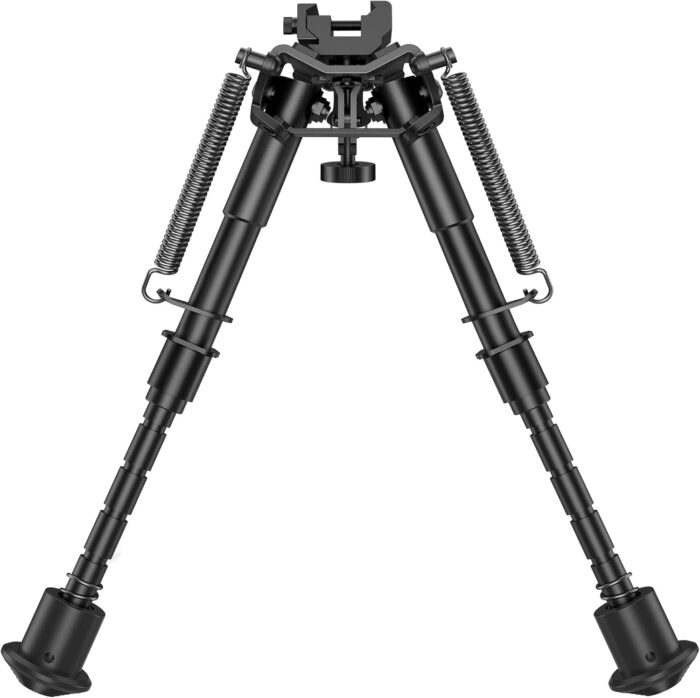 CVLIFE 6-9 Inches Picatinny Bipod Adjustable Spring Return with Picatinny Adapter - Image 2