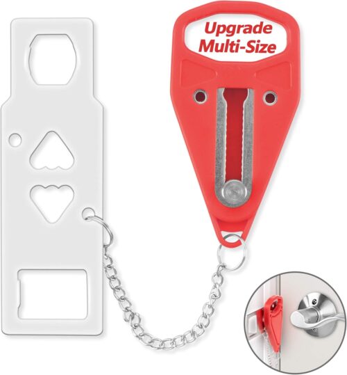 AceMining Portable Door Lock Home Security Door Lock Travel Lockdown Locks for Additional Safety and Privacy Perfect for Traveling Hotel Home Apartment College