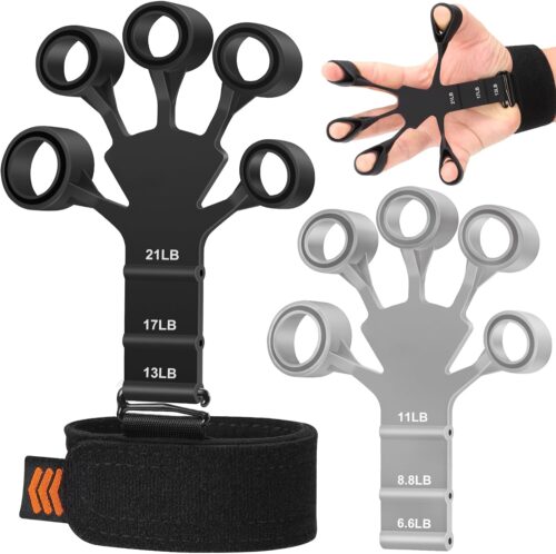 Grip Strength Trainer - Double-Sided Finger Exerciser and Hand Strengthener for Hand Therapy, Rock Climbing - Relieve Pain for Arthritis, Carpal Tunnel