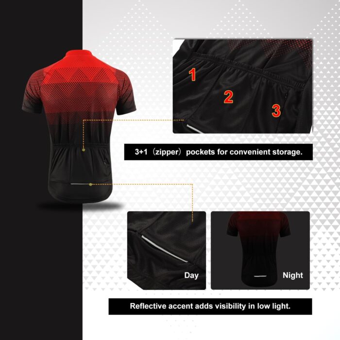 BERGRISAR Men's Cycling Jerseys Short Sleeves Bike Shirt - Image 5