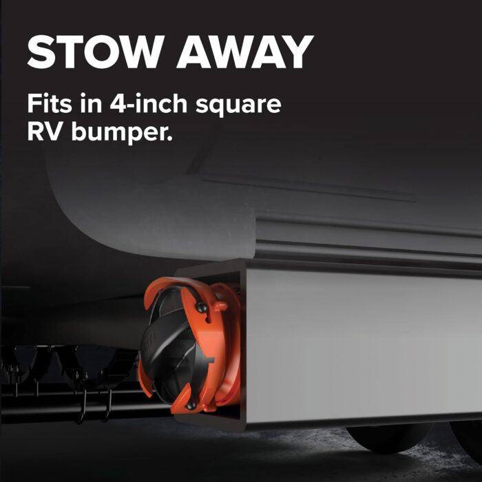 Camco RhinoFLEX 20-Ft RV Sewer Hose Kit - Features Clear Elbow Fitting w/Removable 4-in-1 Adapter - Connects to 3” Slip or 3”/3.5”/4” NPT Threaded Sewer Connection (39742) - Image 6