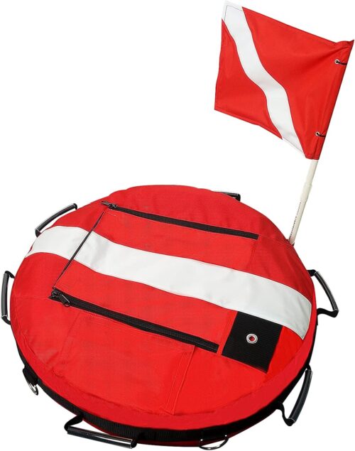 Luwint Hi-Vi Inflatable Dive Float Buoy and 5ft Surface Marker Buoy