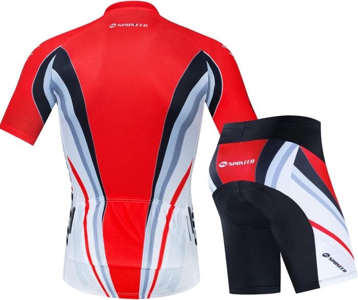sponeed Bicycle Jersey for Men Cyclist Shirts and Shorts Set Short Sleeve Suits Padded Bike Pants - Image 2