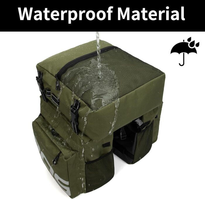 Roswheel Bike Bag Accessories Panniers for Bicycle Rear Rack Bag 50L Waterproof Mountain Electric Bike Saddle Bags for Cycling Traveling Commuting - Image 7