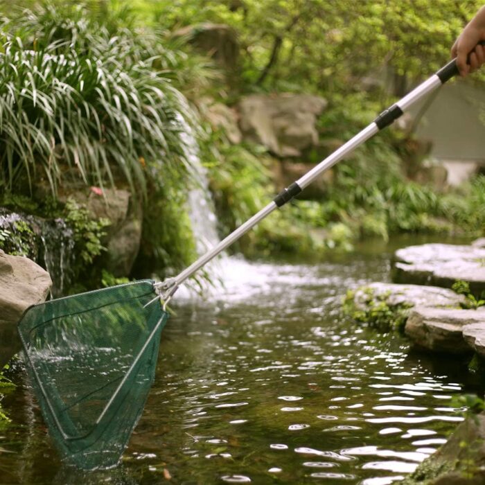 RESTCLOUD Fishing Landing Net with Telescoping Pole Handle, Fishing net Freshwater for Kids Men Women, Extend to 40-63 Inches - Image 6