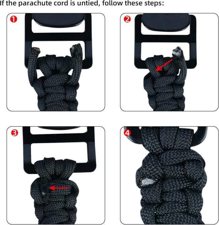 MELOTOUGH Glove Clips Tactical Glove Clip Paracord Work Glove Clip Holder with 2 Alligator Clips for Tactical Backpack,Tool Belt,Outdoor Accessory - Image 7