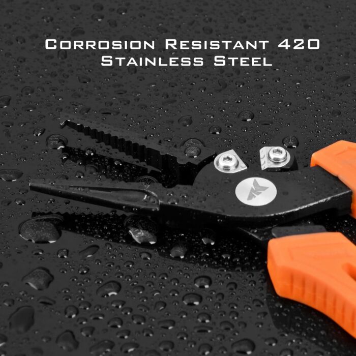 KastKing Fishing Pliers, Fish Lip Gripper or Fish Scale Combo Saltwater Resistant Fishing Tools, Fishing Gear with Rubber Handle, Lanyard, Line Cutter Hook Remover with Sheath, Ice Fishing Gift Men - Image 2