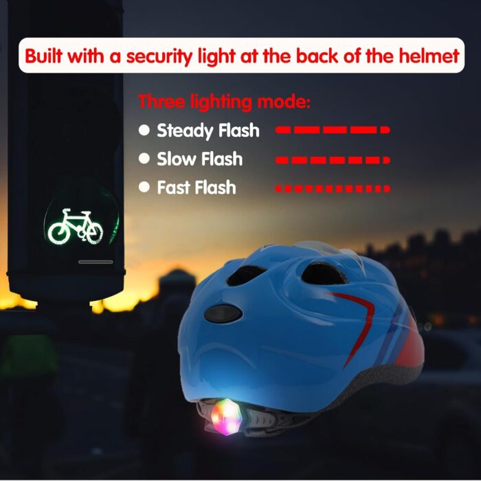 Kids Helmet Set, Toddler Helmet for Boys Girls Age 3-8 with Knee Elbow Pads Wrist Guards for Bike Skating Skateboard Cycling Scooter Rollerblading - Image 3