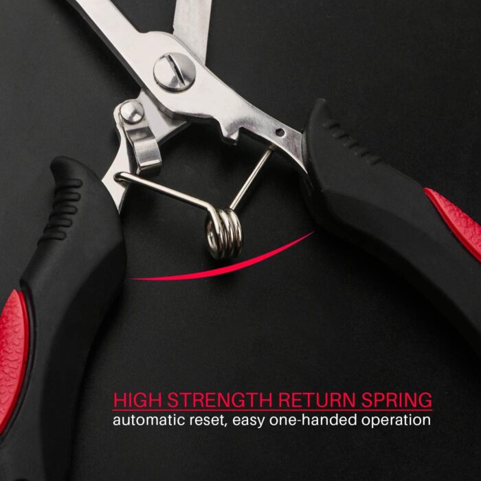 Hikary Long Nose Fishing Pliers,Ice Fishing Gear,Stainless Steel Hook Remover Braid Cutter Rustproof Fishing Multi-Tools Fishing Gripper for Freshwater Saltwater - Image 5