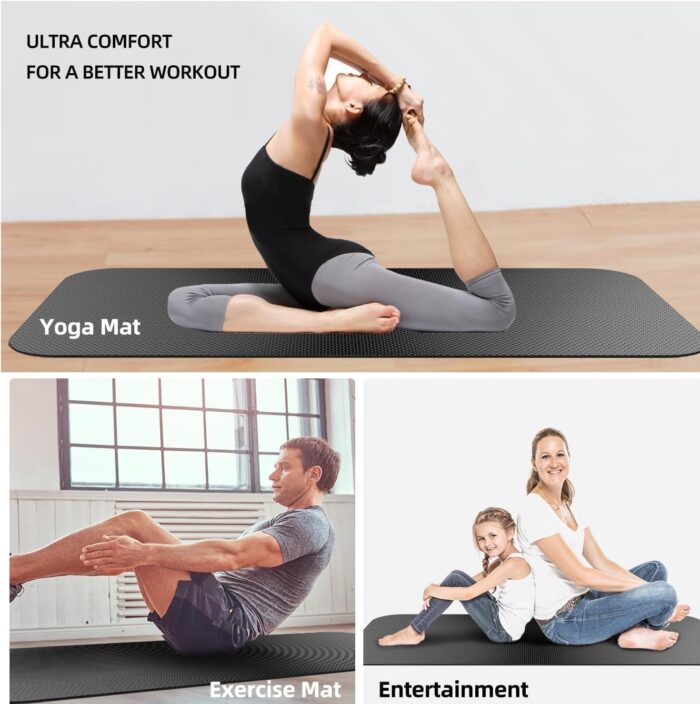 Treadmill Walking Pad Mat for Carpet Floors,Folding Treadmill Mat for Hardwood Floors,for Under Exercise Bike, Exercise Equipment Mat,Reduce Noise Shock Absorption - Image 9