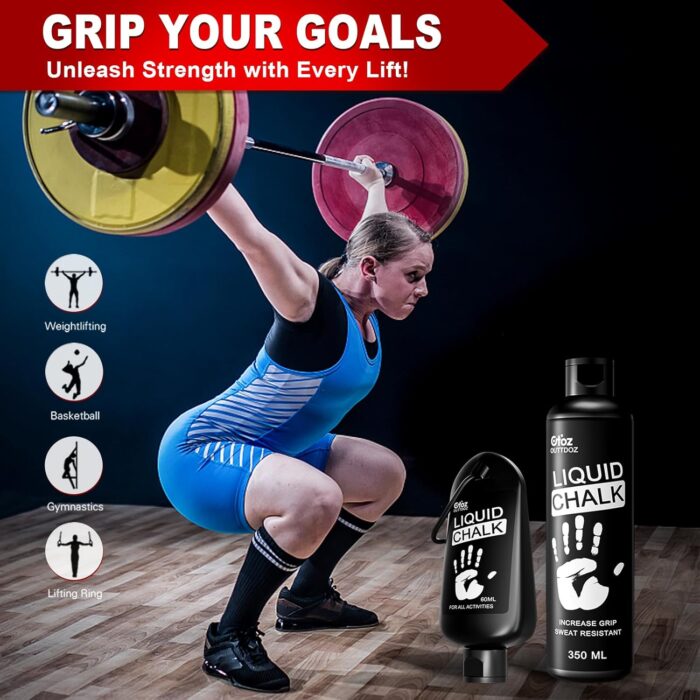 2 oz Superior Grip Liquid Chalk Mess-Free Gym Chalk for Weightlifting, Gymnastics, Rock Climbing, Dancing, Dries in Seconds. Package May Vary. - Image 5