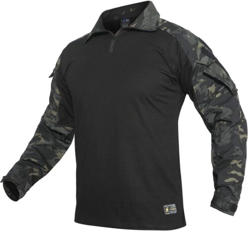 G3 Camouflage Shirt with Elbow Pads for Men Tactical Hunting Uniform Paintball Gear