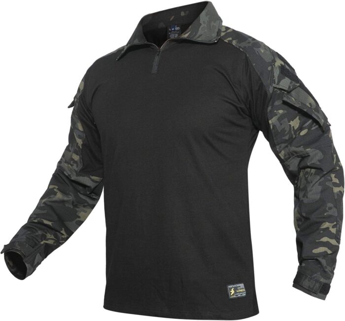 G3 Camouflage Shirt with Elbow Pads for Men Tactical Hunting Uniform Paintball Gear