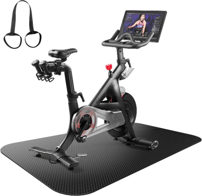 Bike Mat Exercise Bike Mat,Treadmill Mat for Carpet & Hardwood Floors,Mats for Gym Equipment,Indoor Exercise Equipment Mat,Exercise Mat,Fitness Mat,Stationary Bike Mat