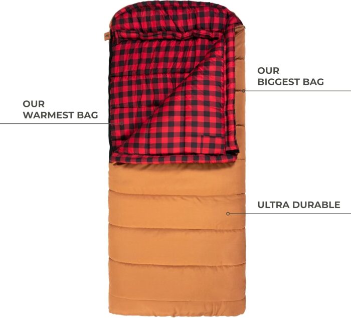 TETON Sports Deer Hunter -35F and 0F Degree Sleeping Bag. Warm and Comfortable Camping Sleeping Bags, Teton Tough Canvas Shell for Camping, Hunting, and Cold Weather - Image 2