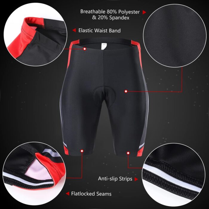 Lixada Men's Cycling Jersey Short Sleeve with Padded Shorts Quick-Dry Summer Short Bike Clothing Bicycle Shirts Pants Set - Image 4