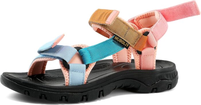 Women's Hiking Sport Sandals Water Outdoor Athletic Shoes With Arch Support Adjustable Beach Shoes - Image 6