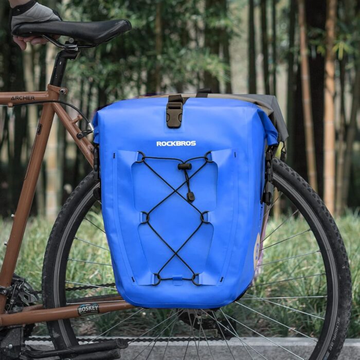 ROCKBROS Bike Panniers Waterproof Bike Rear Rack Bag Max 30L Large Capacity Bike Rear Panniers for Cycling Traveling Commuting - Image 7