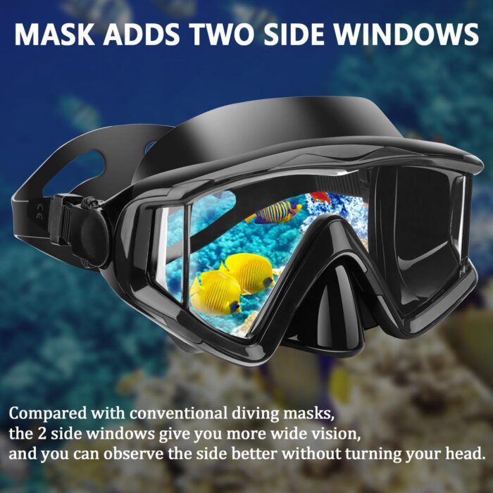 Diving mask Anti-Fog Swimming Snorkel mask Suitable for Adults Scuba Dive Swim Snorkeling Goggles Masks - Image 3