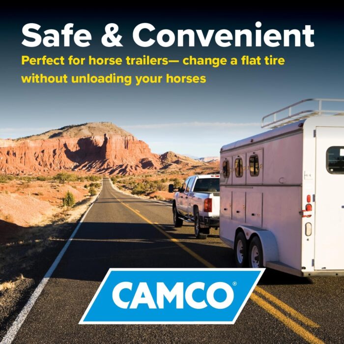 Camco Trailer Aid Plus - 5 1/2" Lift Tandem Tire Trailer Ramp - Quickly Change RV & Trailer Tires Without Unloading Cargo - Trailer & RV Accessories for Easier Hauling (21002) - Image 6