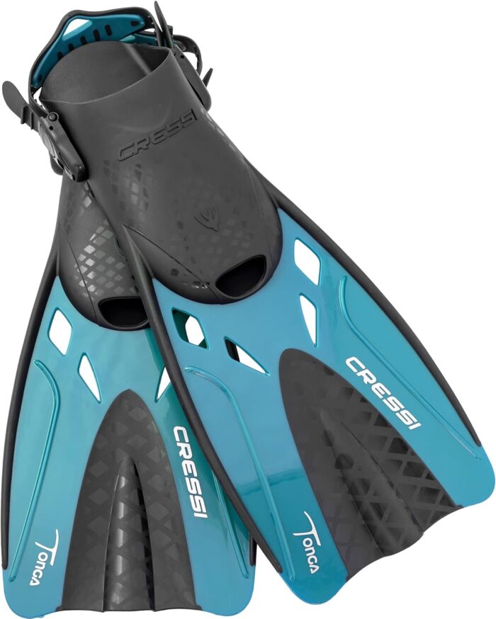 Cressi Adult Complete Snorkeling Set (Mask, Dry Snorkel, Adjustable Fins) - Lightweight Traveling Equipment - Tonga Pro Dry Set: Designed in Italy - Image 5