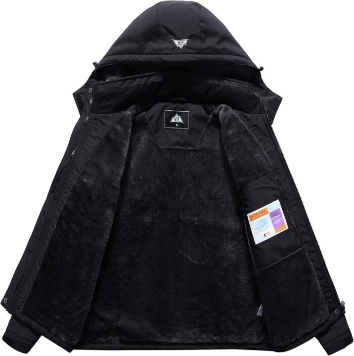 MOERDENG Women's Waterproof Ski Jacket Warm Winter Coat Outdoor Windbreaker Hiking Snowboarding Jacket - Image 3