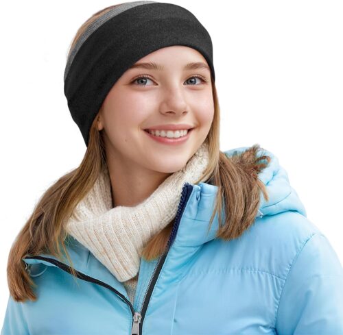 Sukeen Ear Warmer Headband for Women, Double-Layer Warm Womens Winter Headband, Ear Muff for Running Cycling Sports