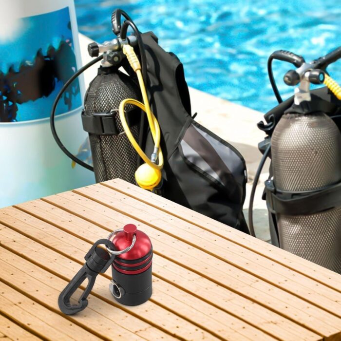 Diving Regulator Hose Holder, Magnetic Octopus Clip, Adjustable Quick Release Aluminum Attachment, Adjustable Scuba Regulator Hose Holder Octopus Clip Diving Equipment For Gauges Accessories(Red) - Image 2