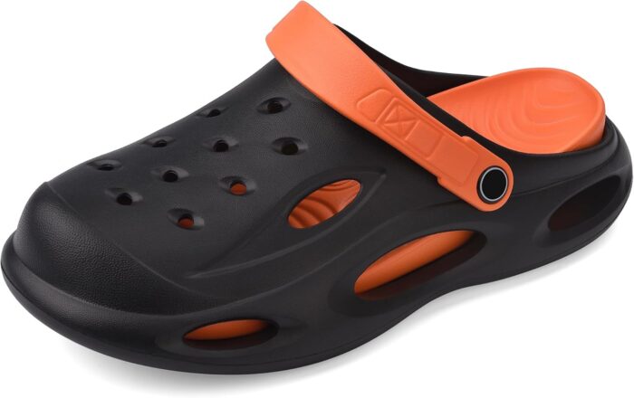 VONMAY Men's Arch Support Clogs Garden Shoes Slip-on Slides Comfortable Sandals Outdoor Beach Slippers with Romovable Cushion Insole