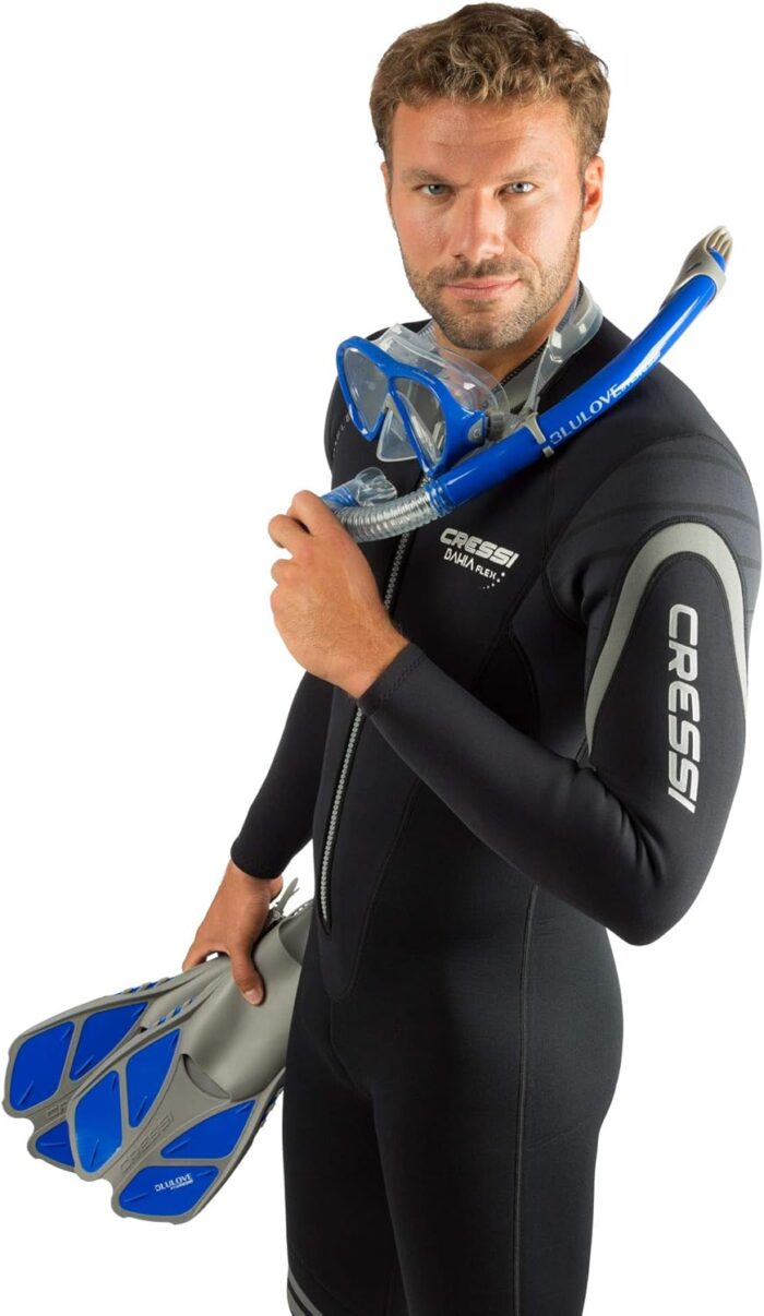 Cressi Adult Snorkeling Set (Mask, Snorkel, Adjustable Fins) Ideal for Travel - Lightweight Colorful Equipment | Bonete Set - Image 6