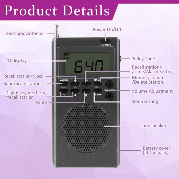 Dunzy Ghost Hunting Equipment Kit,Spirit Ghost Hunting Equipment Communication Include 1 Paranormal Radio 1 Speaker and LED UV Flashlight,Paranormal Research Tool Portable Detector(Retro Style) - Image 4