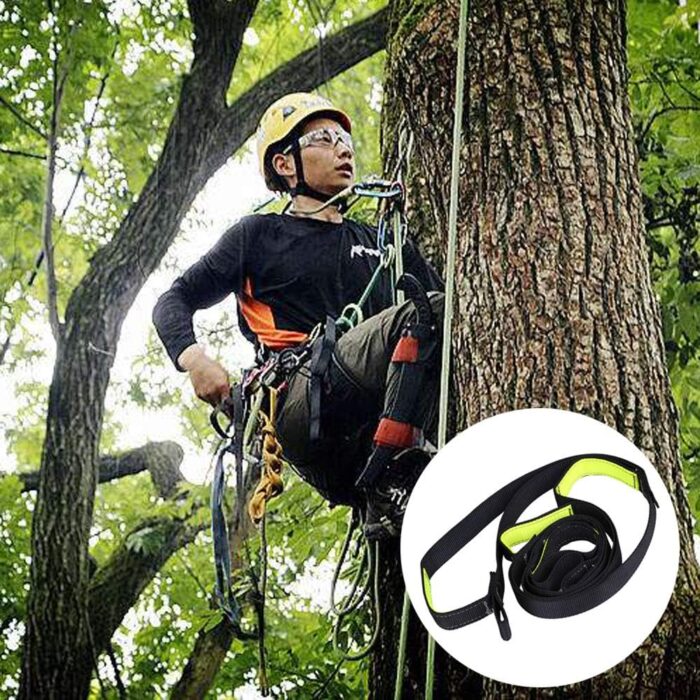 Adjustable Climbing Ascender Sling Foot Loop Ascender Webbing Sling for Outdoor Mountaineering, Rock Climbing, Expedition, Caving, Rescue and Aerial Work - Image 6