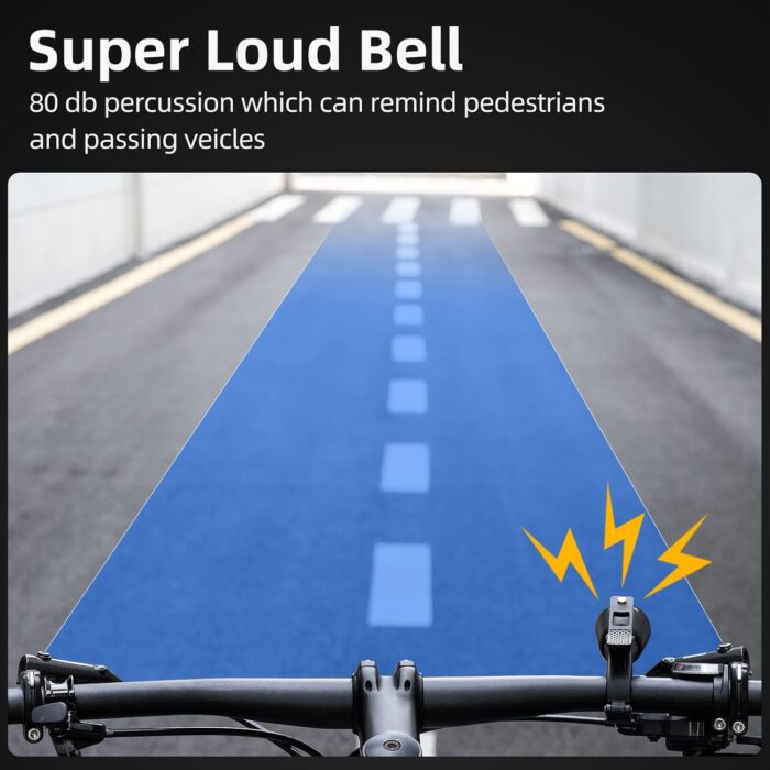ROCKBROS Bike Bell Classic Bicycle Bell Mountain Bike Bells for Adults with Loud Sound and Fit for 0.87-1.25in/22.2-31.8mm Bicycle Handlebars - Image 2