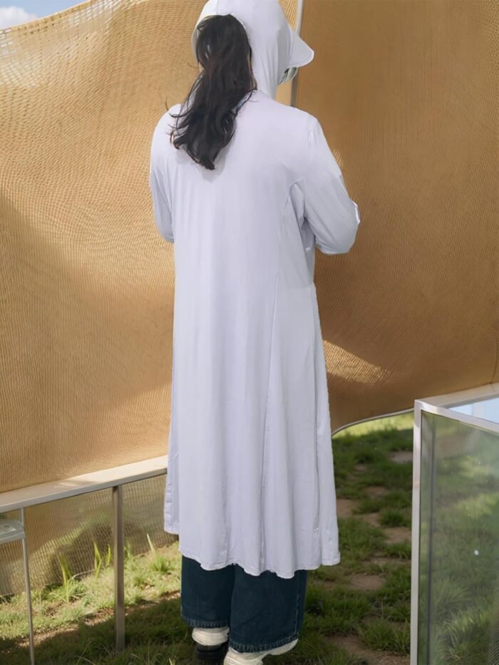 Women's UPF50+ Sun Protection Clothing Summer Long Tunic Maxi Beach Dresses Lightweight Swimsuit Cover Up - Image 7