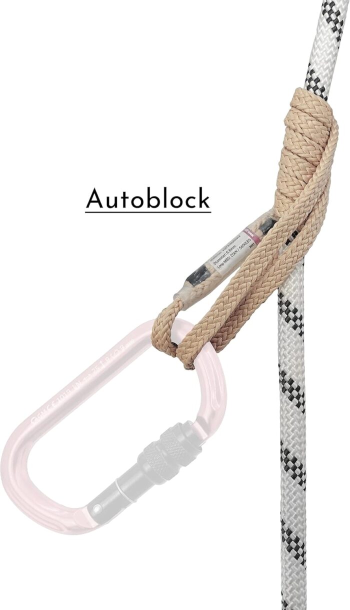 GM CLIMBING 6.8mm Endless Prusik Loop 15-inch 100% Technora 25kN Heat Resistant for Rappelling, Mountaineering, Rescue - Image 7