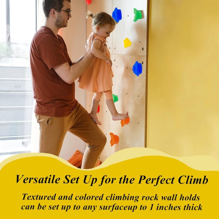 C CRYSTAL LEMON Rock Climbing Holds for Toddler Playground - Image 7