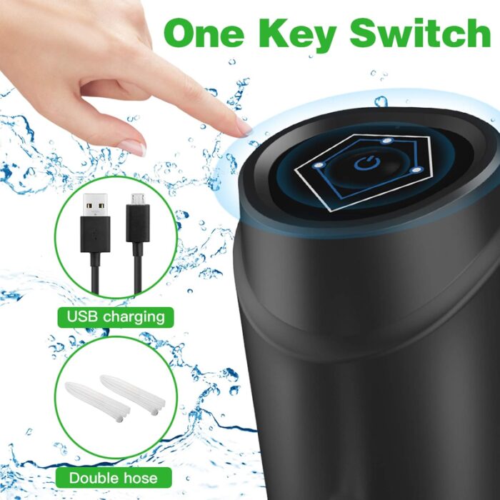 5 Gallon Electric Drinking Portable Water Dispenser, Universal USB Charging Water Bottle Pump For 2-5 Gallon With 2 Silicone - Image 7