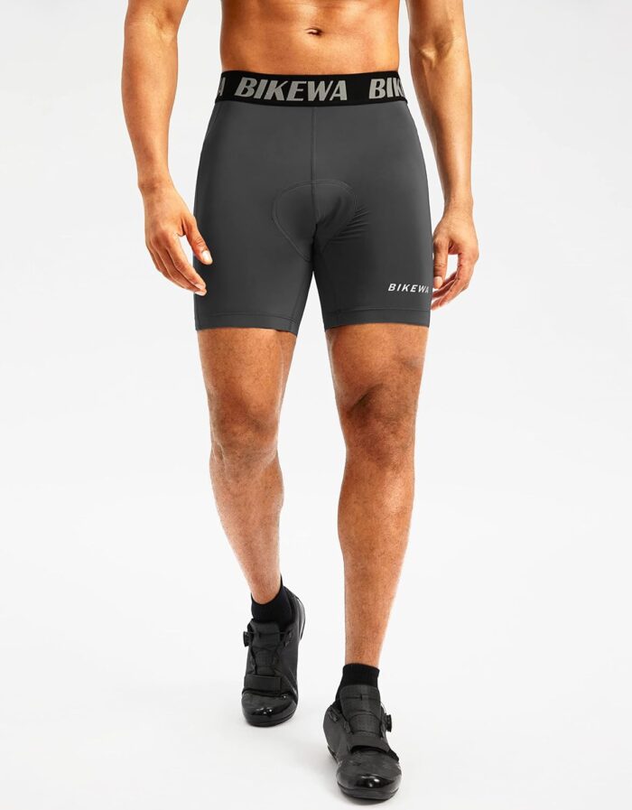 Men's 4D Padded Bike Shorts Cycling Underwear Biking Bicycle Padding Shorts for Men Side Pockets - Image 2