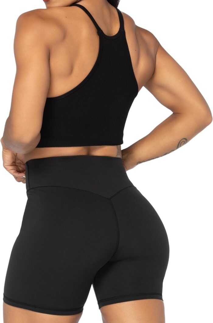 Sunzel No Front Seam High Waist Biker Shorts for Women, Squat Proof Yoga Workout Gym Bike Shorts - Image 5