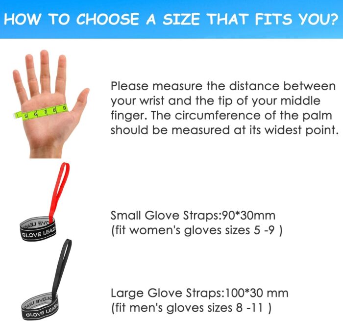 Aolamegs Ski Glove Leash, Comfy Elastic Glove Straps for Skiing, Perfect Mountaineering & Ski Accessories for Hanging Gloves - Image 5