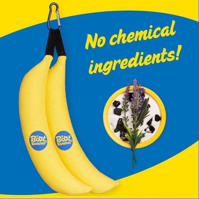 Boot Bananas Original Shoe Deodorizer | Long-Lasting, Reusable Sports Shoe Deodorizer Odor Neutralizer & Air Purifier | Eco-Conscious | Lasts 6 to 12 Months | 1 Pair - Image 3