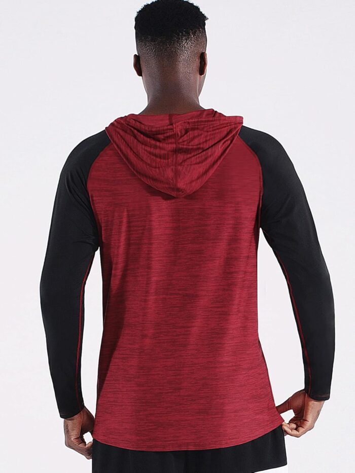 NELEUS Men's Running Shirt Long Sleeve Workout Shirts with Hoods - Image 3