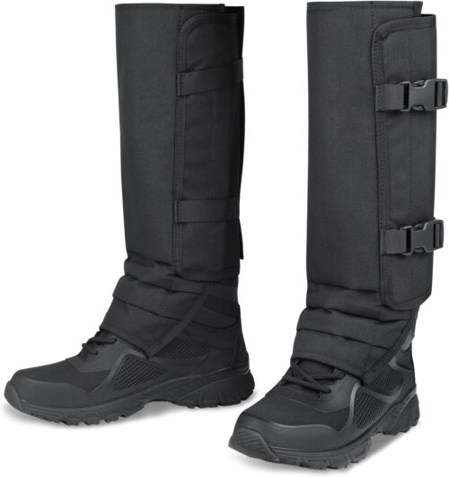 Leg Gaiters Hunting Gaiters, Adjustable Snow Boot Gaiters, Waterproof Snake Gaiters for Hiking Walking Skiing