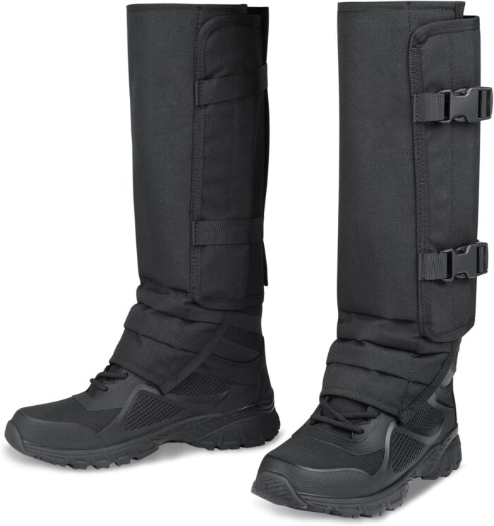 Leg Gaiters Hunting Gaiters, Adjustable Snow Boot Gaiters, Waterproof Snake Gaiters for Hiking Walking Skiing